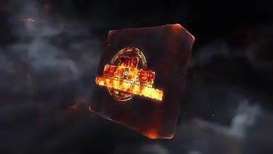 火焰logo揭示展示片头模板视频的预览图